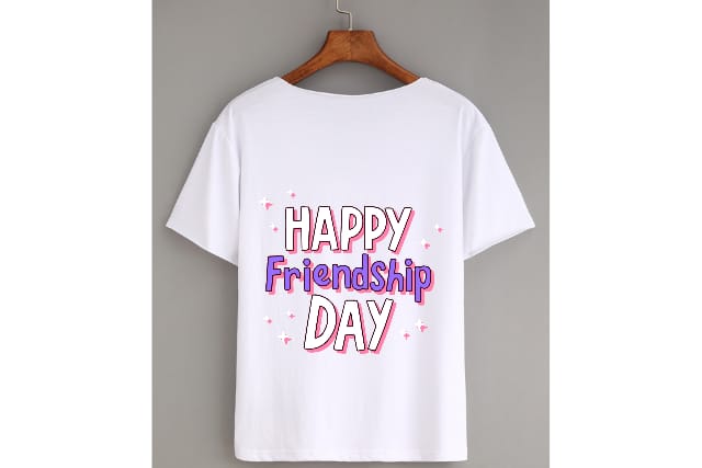 Friendship Day T-Shirt ( pure cotton )