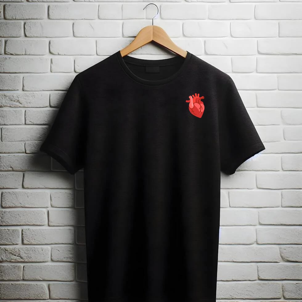 Human Heart Design T-Shirt ( Pure Cotton )